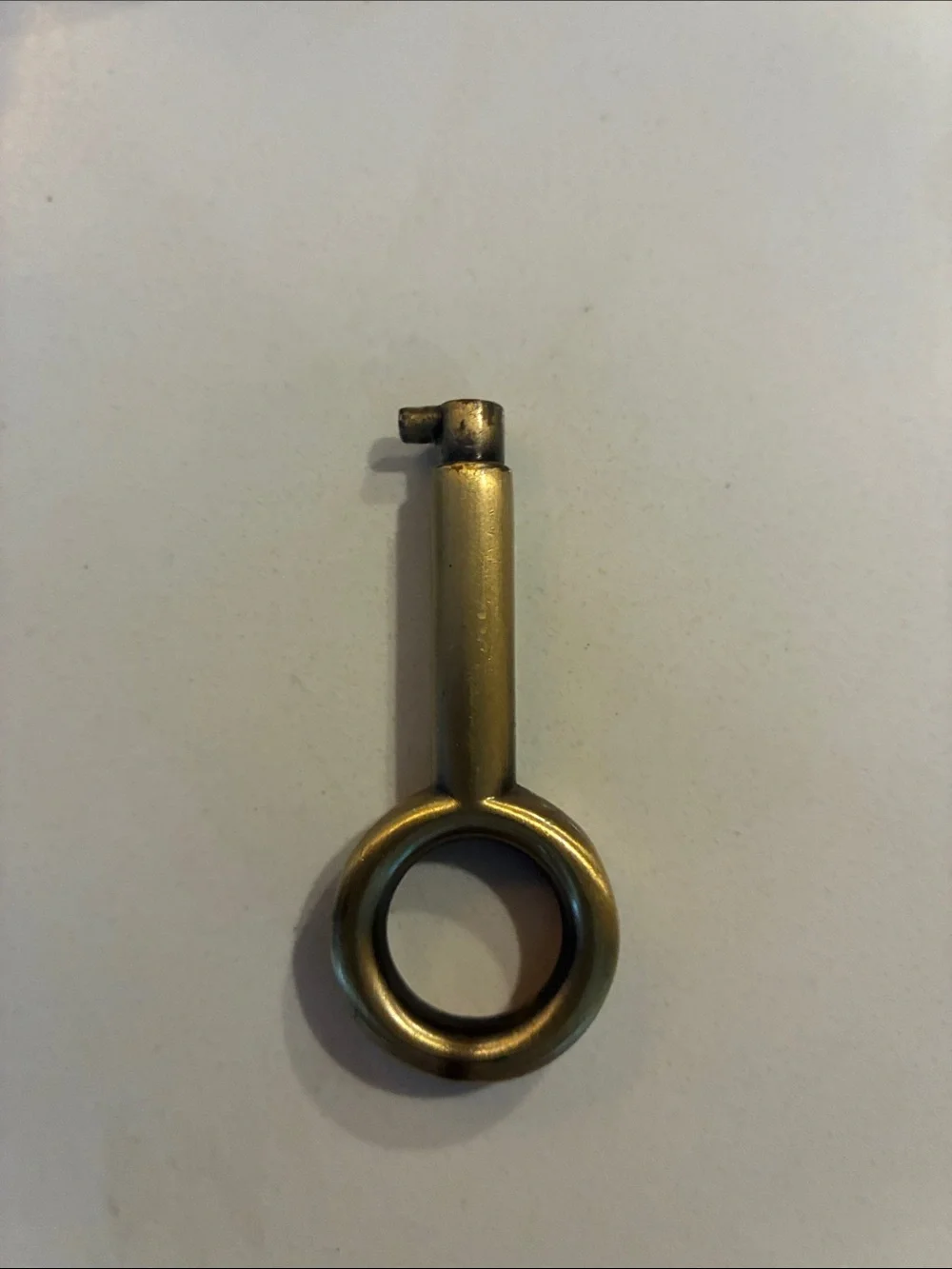 Vintage Chloe Brass Padlock with Key - Brass Finish